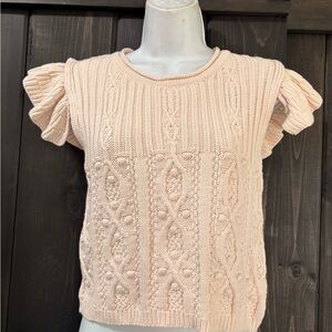 Chelsea & Violet Cream Knit Sweater medium